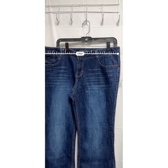Sonoma Jeans Womens 14P Blue Straight Medium Wash 14 Petite Mid Rise 35x26 BQB-C - Picture 4 of 7